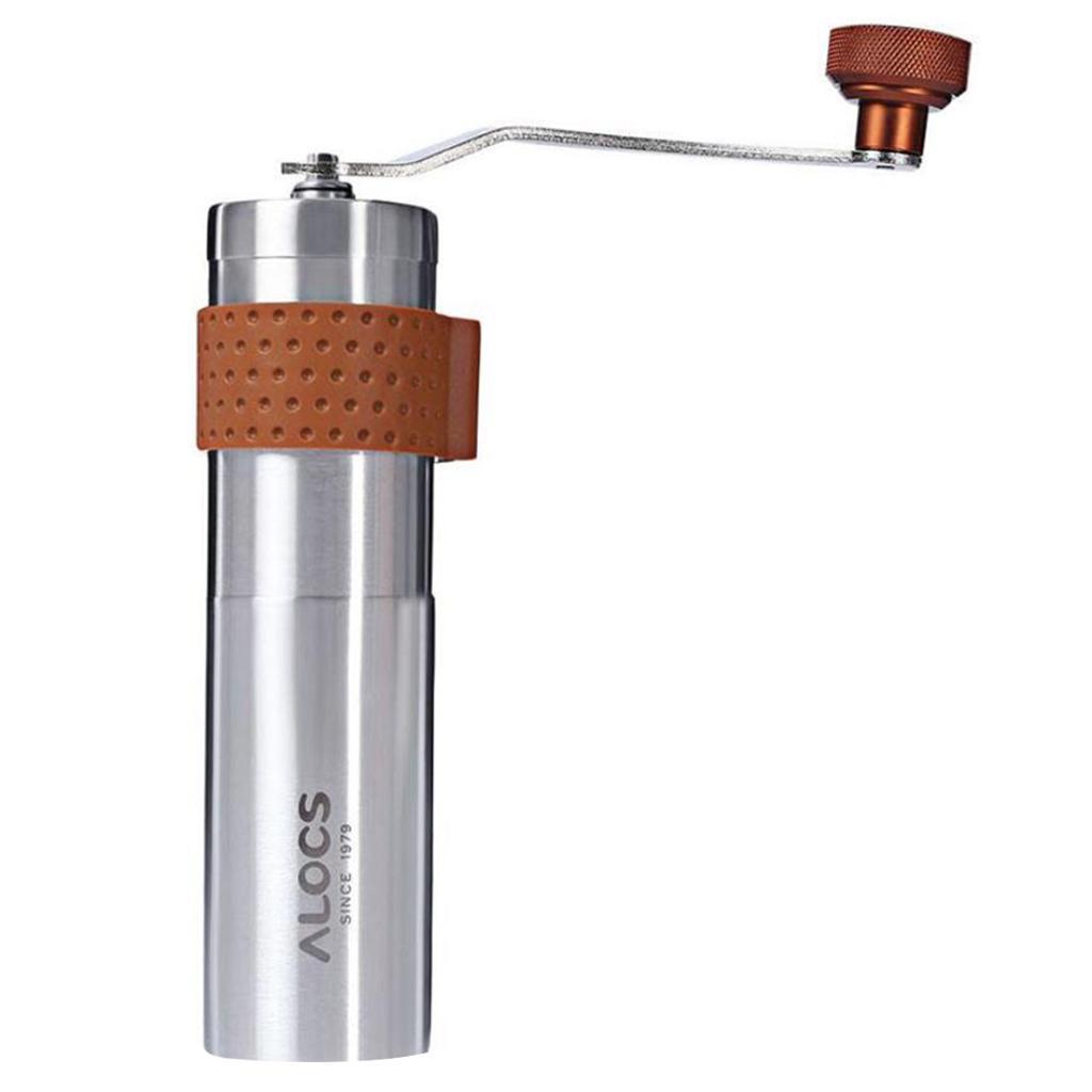 Stainless Steel Ceramic Burr Manual Coffee Grinder Portable Hand Crank Mill
