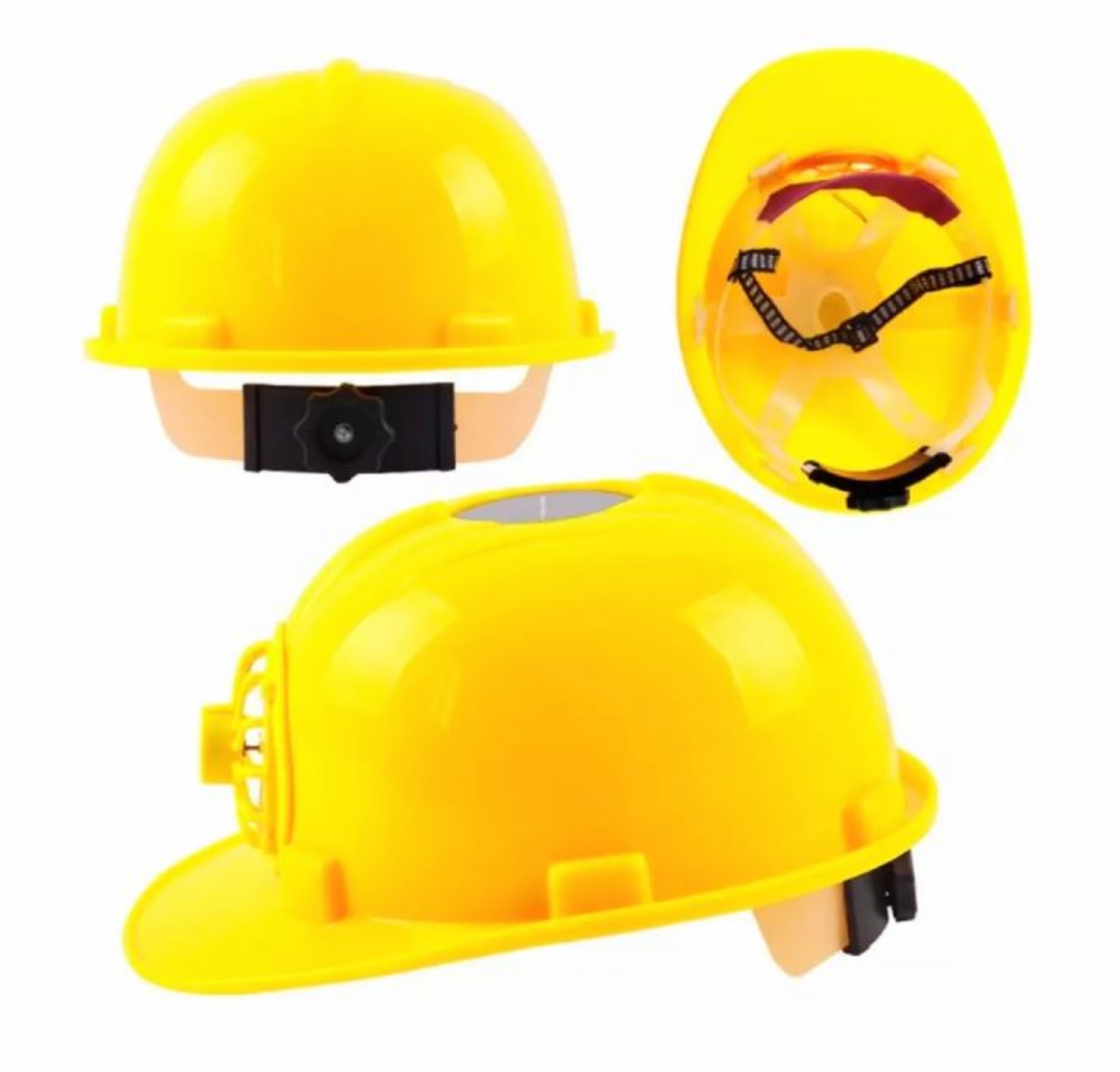 1 MŨ BẢO HIỂM MŨ ĐỘI ĐẦU BẢO HỘ LAO ĐỘNG CÓ QUẠT GIÓ LÀM MÁT BẰNG ĐIỆN NĂNG LƯỢNG MẶT TRỜI HÀNG CAO CẤP