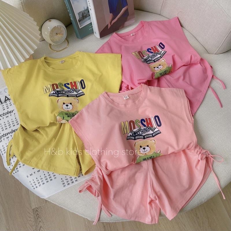 Bộ cộc tay Bé gái size đại️M0034️ Bộ quần áo bé gái từ 17-30kg, chất cotton 4 chiều mềm mịn thấm hút mồ hôi tốt