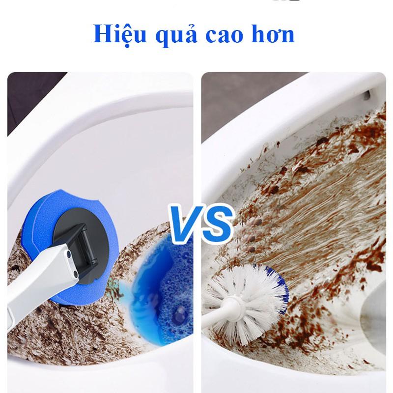 Cọ Chà Bồn Cầu Vệ Sinh Toilet Nhà Tắm Diệt Vi Khuẩn - Đầu Cọ Dùng Một Lần