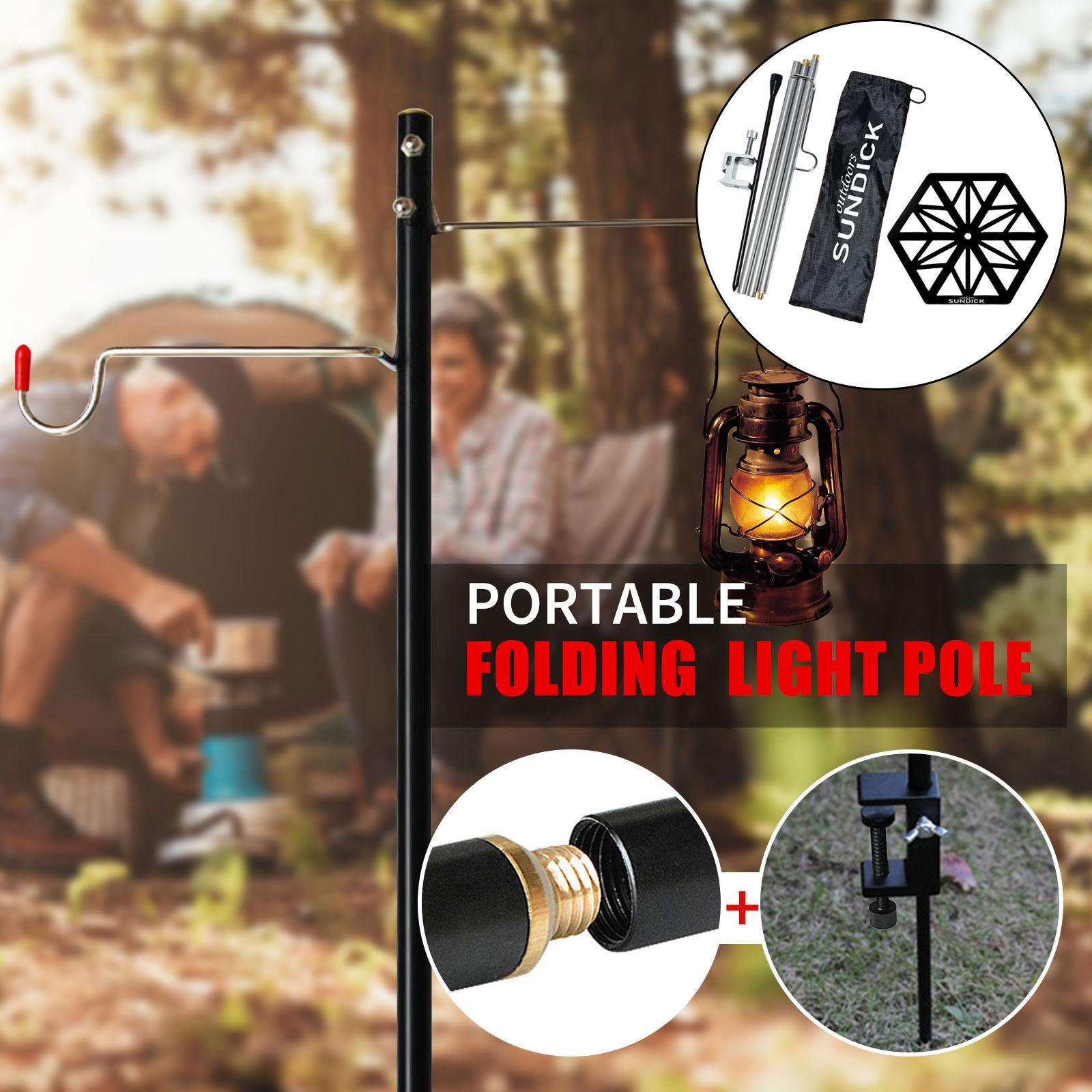 Portable Camping Lantern Stand,Lantern Holder, with Table Lightweight Aluminum Alloy Removable Lantern Hanger,for Camping Picnic Fishing Garden Hiking