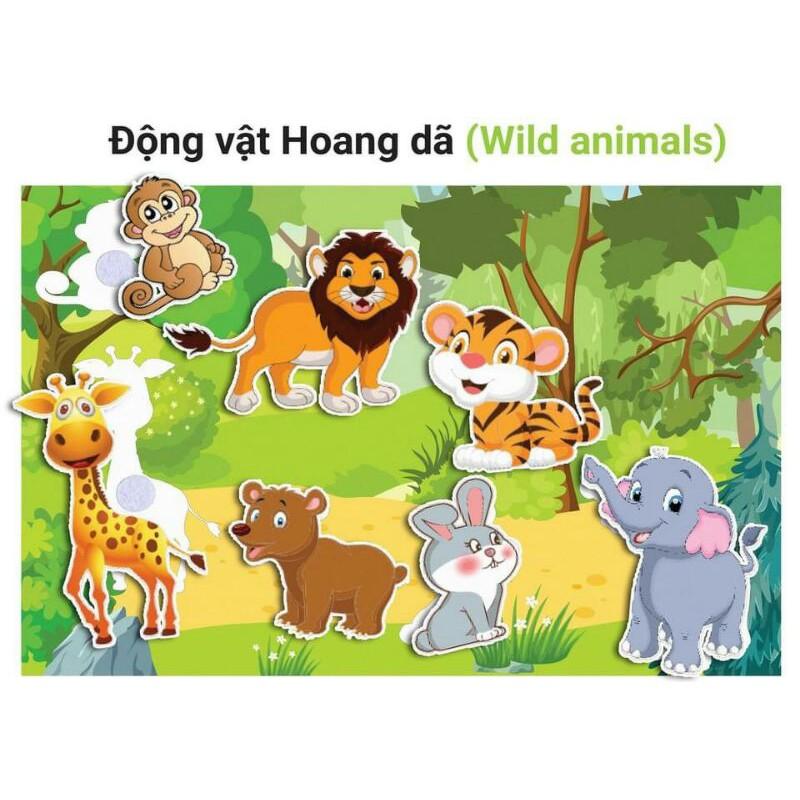 HỌC LIỆU BÓC DÁN MONTESSORI BỘ ĐỘNG VẬT HỌC 12 CHỦ ĐỀ CHUYÊN SÂU