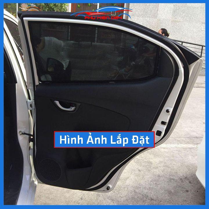 Bộ 4 rèm chắn nắng nam châm Honda Brio khung cố định chống tia UV