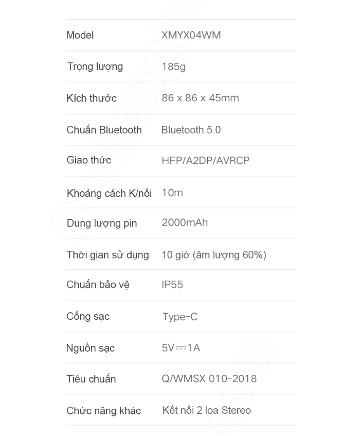Loa Bluetooth ngoài trời Xiaomi BHR4802GL | Chống nước IP67 | Thời gian chơi nhạc 10h | Bản quốc tế | Bảo hành 1 năm | Hàng Chính Hãng