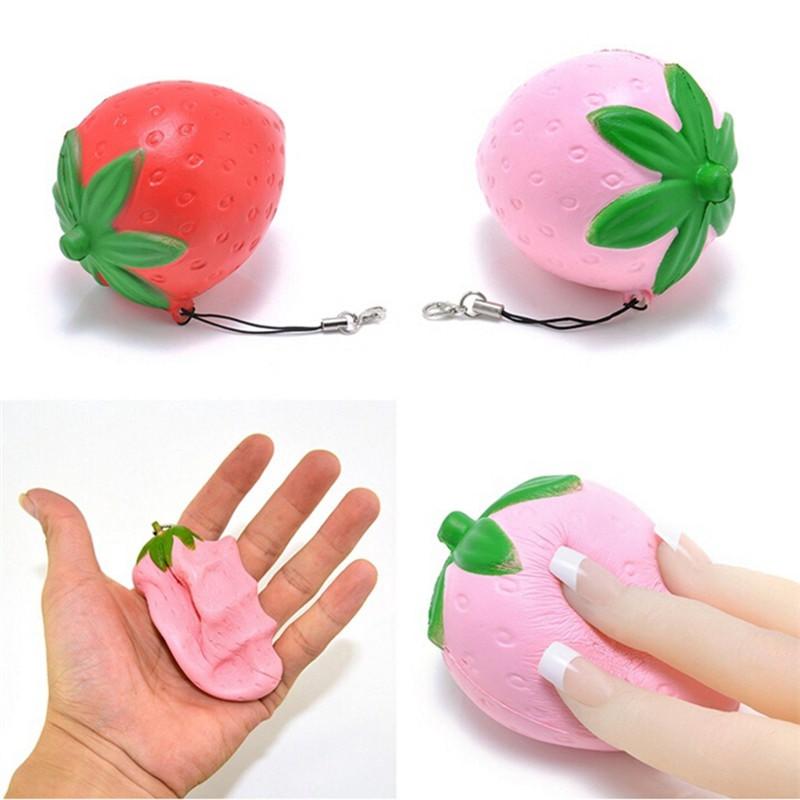 Đồ Chơi Squishy Hình Trái Dâu Tây Kích Thước 13Cm |shopsquishydep