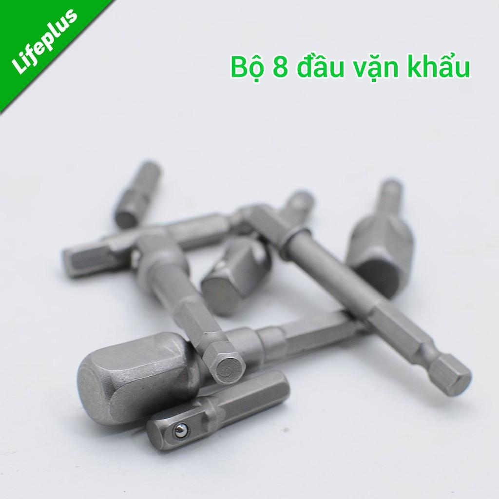 Bộ 8 đầu vặn khẩu bằng máy khoan