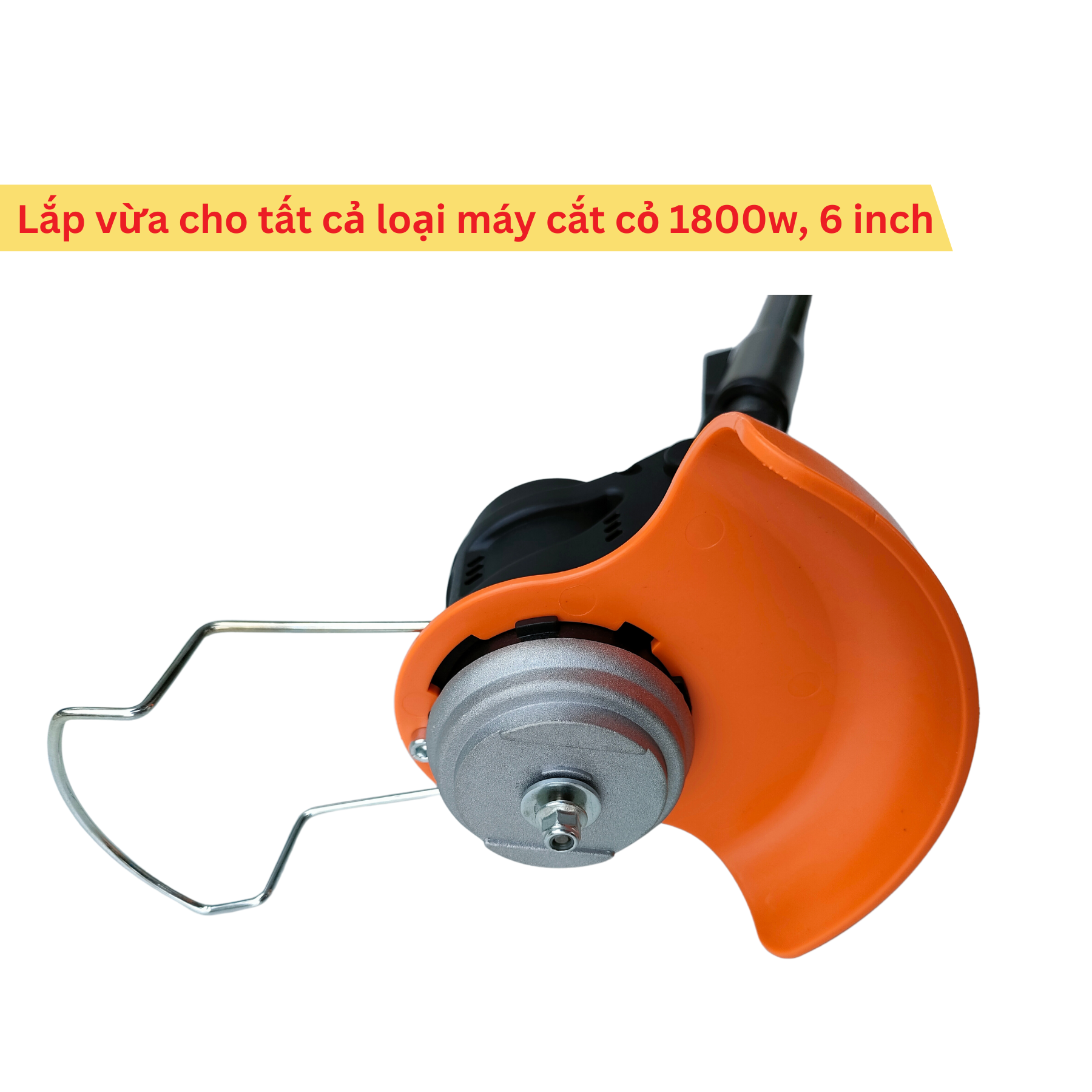 Bát đầu nhựa + bộ ốc đầu máy cắt cỏ pin 1800w 6 inch