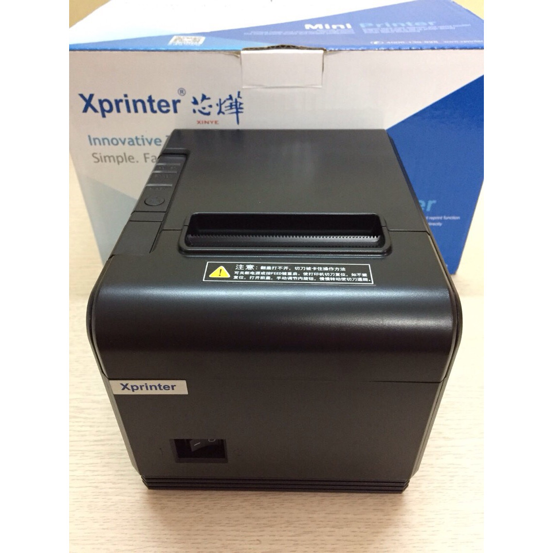 COMBO Máy in hóa đơn Xprinter Q200 hàng chính hãng + 05 cuộn giấy in HIMITA