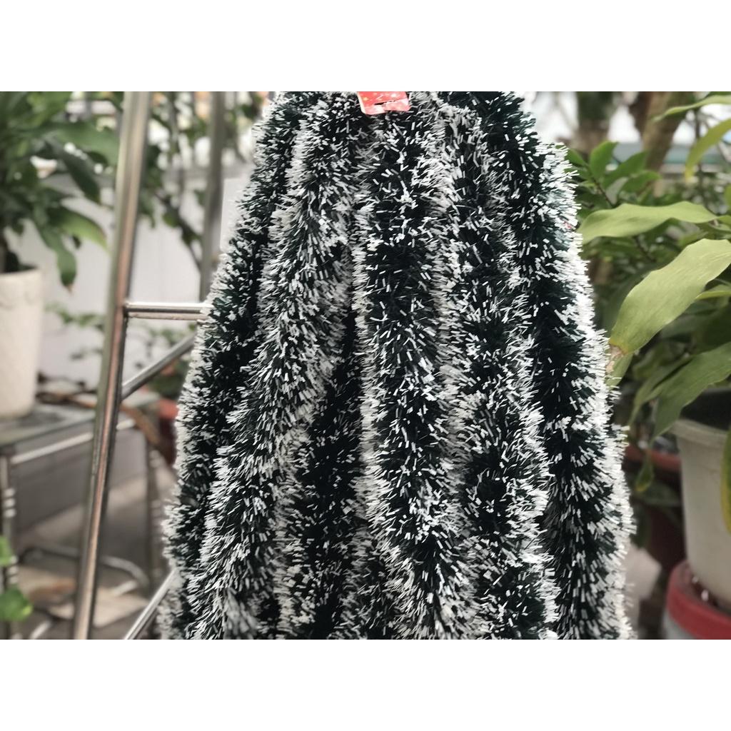 Dây Chồn Xanh, Dây Kim Tuyến Đuôi Chồn Trang Trí Noel Dài 2M, bản 8cm