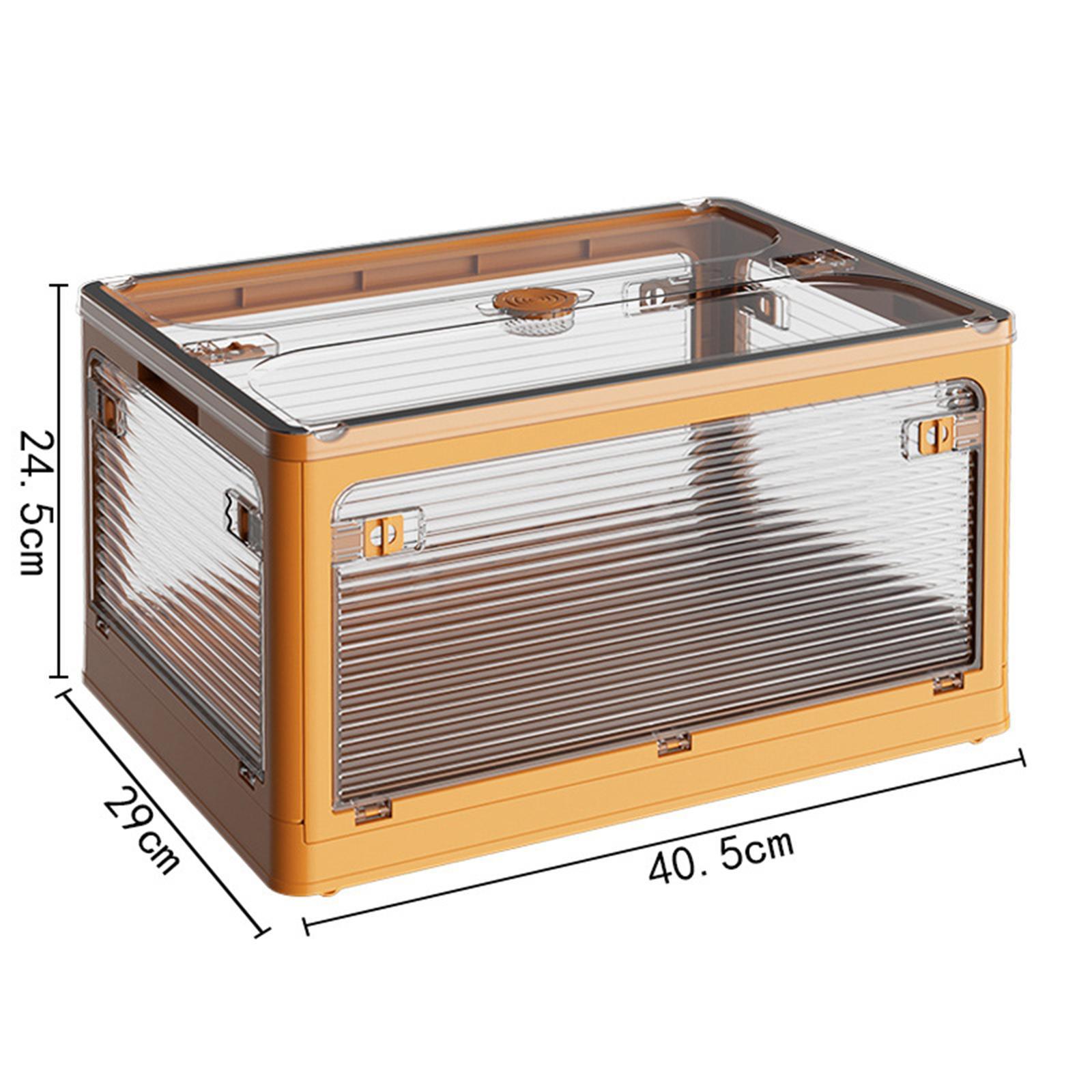 Foldable Storage Box Container Stackable for Office Closet Wardrobe