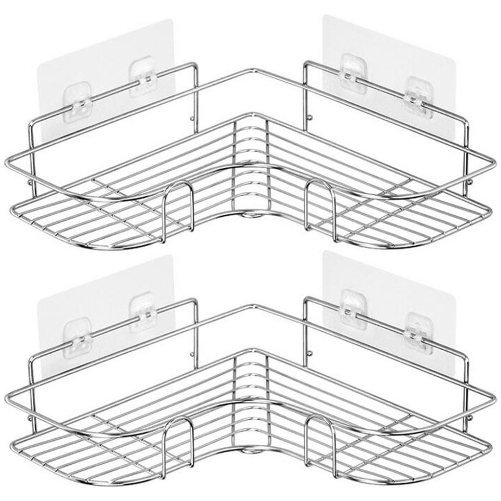 Adhesive Corner Shower Caddy No Drilling Tidy for  Organizer Storage no