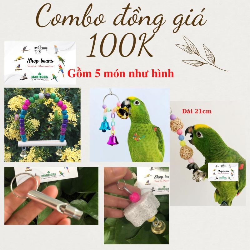 Combo đồng giá 100k đồ chơi cho vẹt