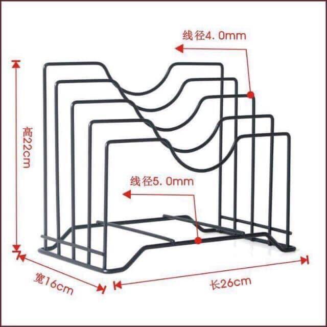 Giá treo nắp nồi , thớt nhà bếp tiện dụng