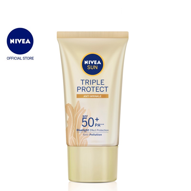 Kem Chống Nắng Dưỡng Da Chống Lão Hóa Niveasun Triple Protect Anti Wrinkle Spf50+ Pa+++ 40Ml - 85546