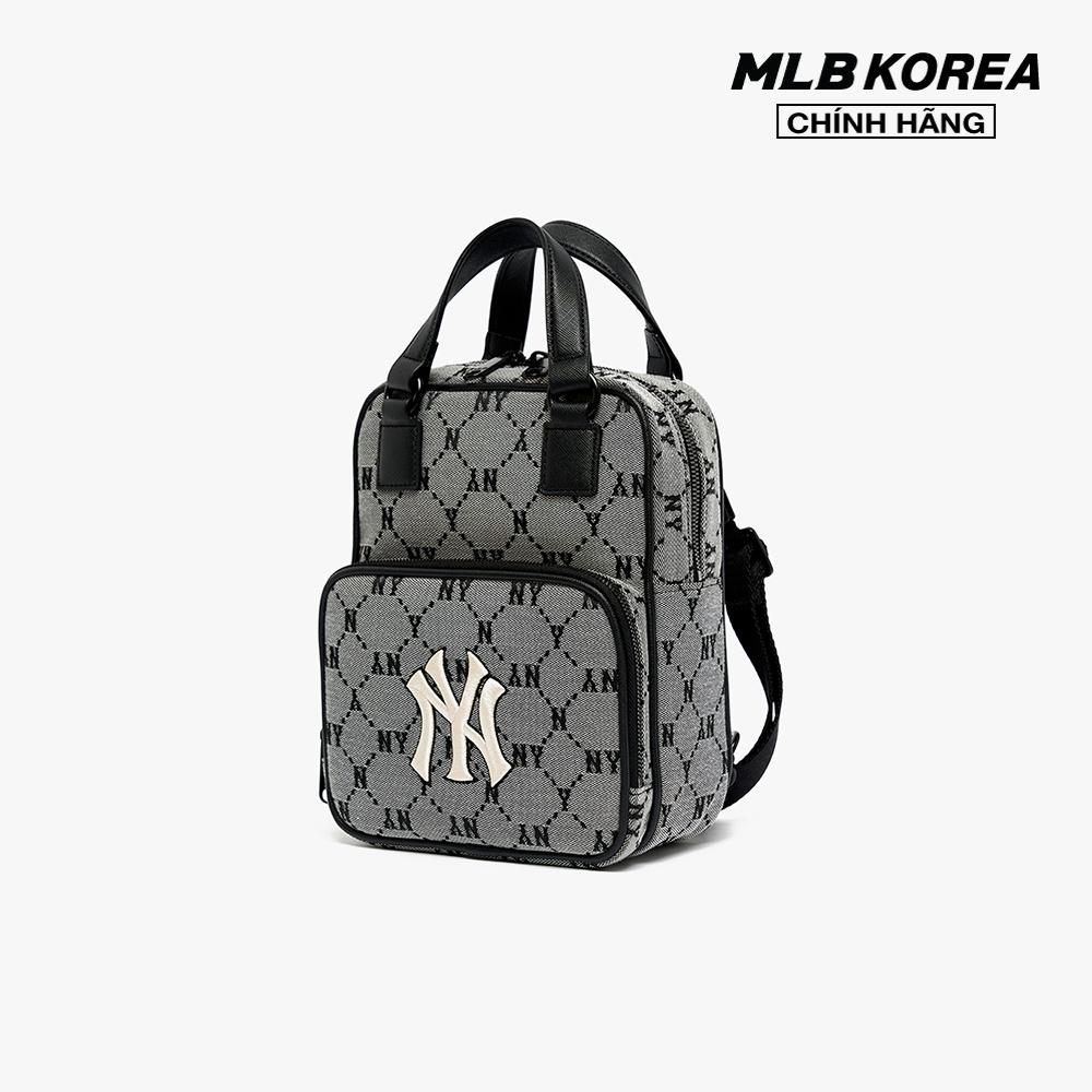 MLB - Balo mini phom chữ nhật Monogram Diamond Jacquard 3ABKS031N-50GRS