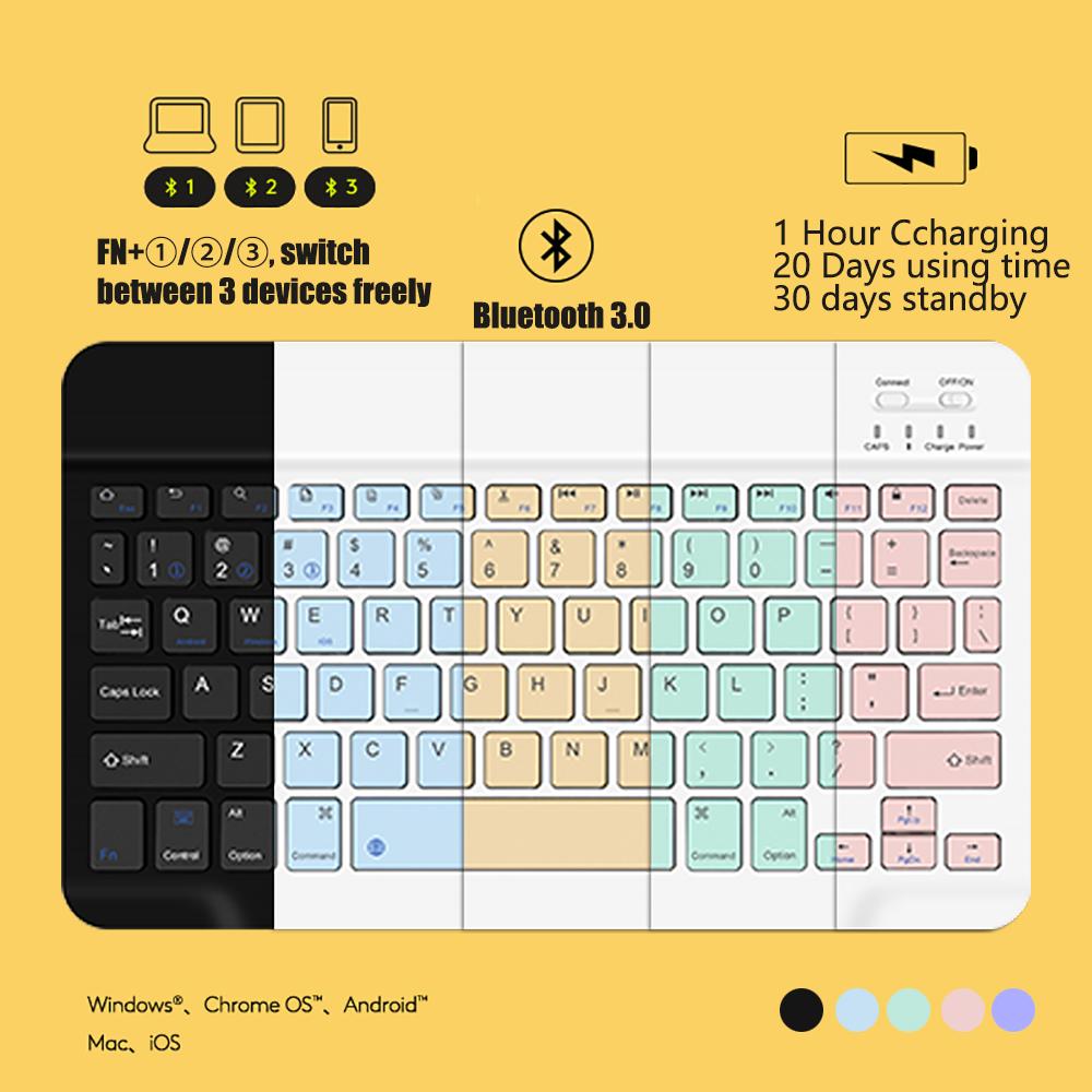 Máy Tính Bảng Bàn Phím Không Dây Cho iPad Pro 2020 11 12.9 10.5 Teclado, bàn Phím Bluetooth Chuột Cho iPad 8th 7th Không 4 3 2