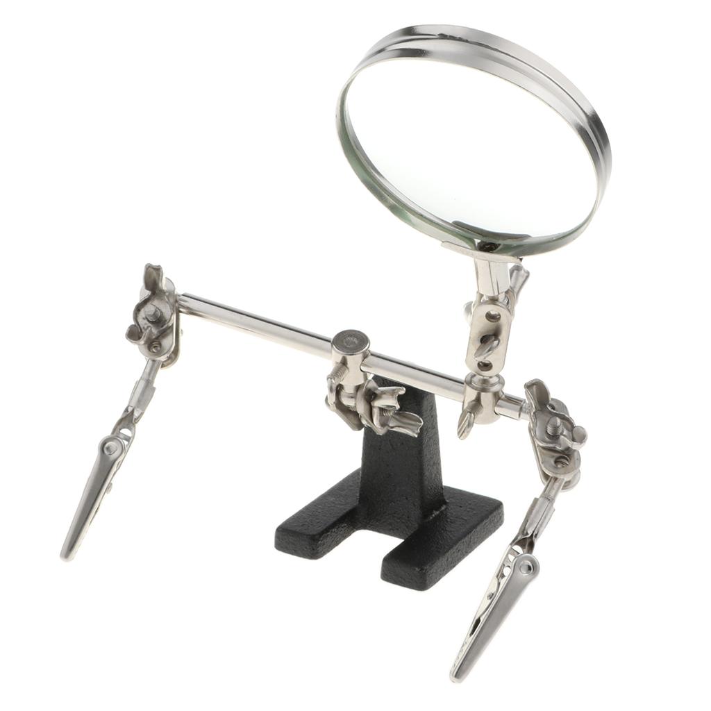 5X Auxiliary Clip Magnifier Magnifying Glasses Soldering Jewelry Repair Tool