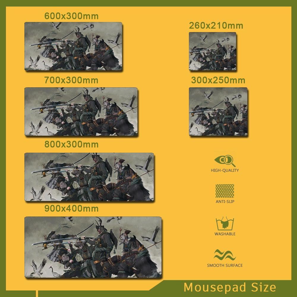 Tấm Lót Chuột Và Bàn Phím Cỡ Lớn Họa Tiết samurai Độc Đáo