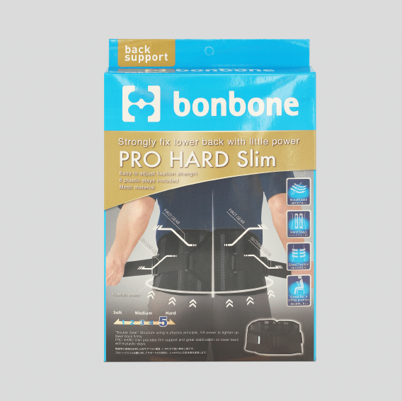 Đai lưng Bonbone hỗ trợ cột sống, thoát vị đĩa đệm, Đai cố định lưng PRO HARD SLIM