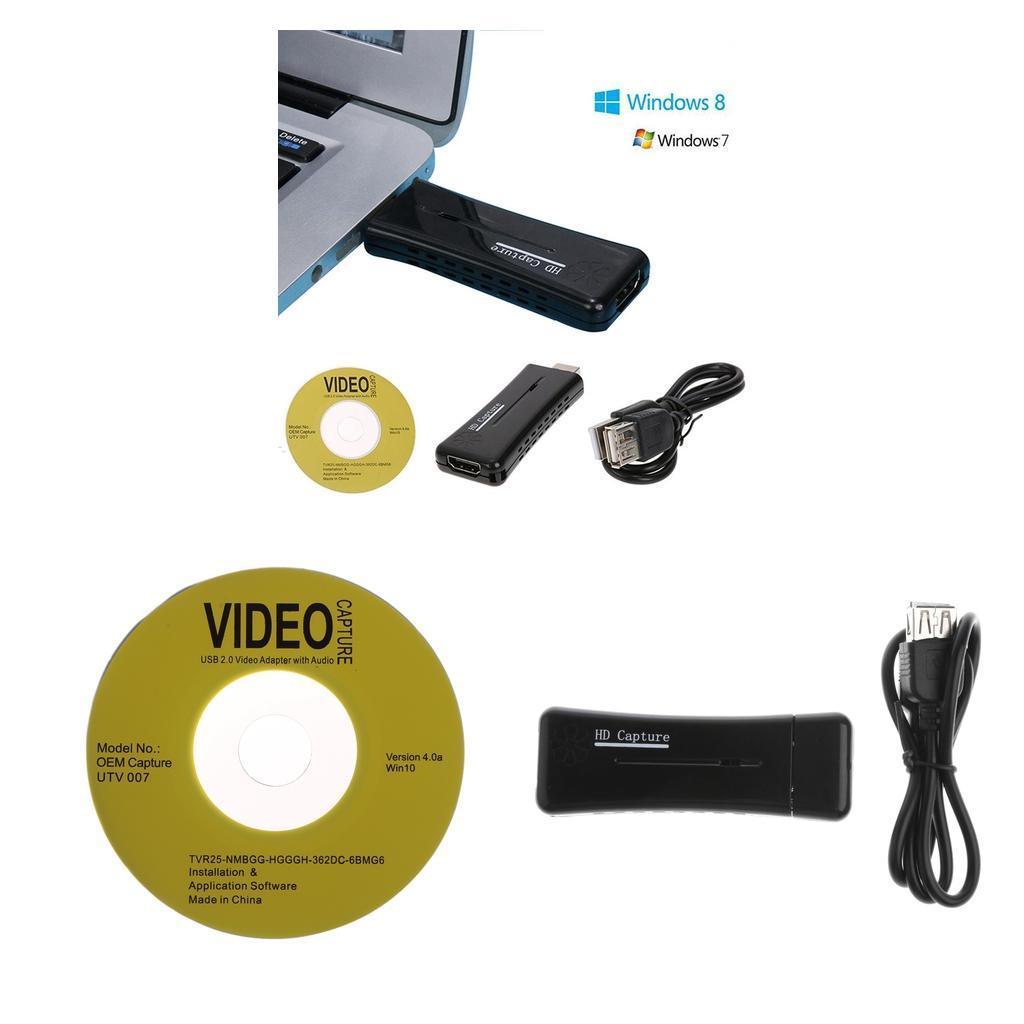 2Pcs Game Capture Card 1080P 60FPS Video Recorder for PS4 Mic-in