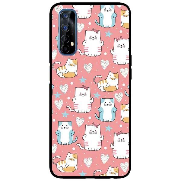Ốp lưng dành cho Reno 5 - Reno 5 Pro - Realme 7 - Realme 7 Pro mẫu Họa Tiết Mèo Xanh Vàng