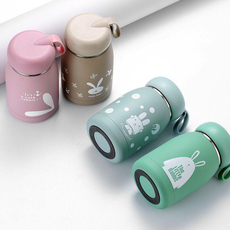 Bình giữ nhiệt inox 304 dung tích 320ml decor bàn làm việc xinh cute
