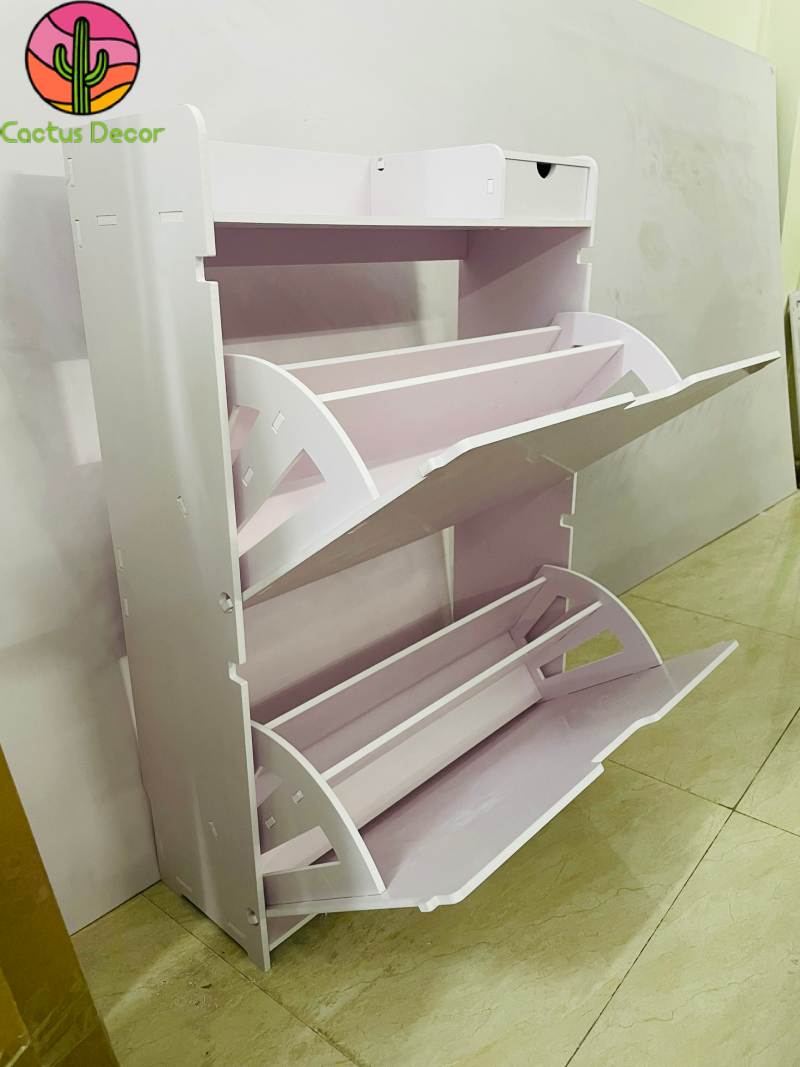 Tủ giày dép thông minh 2 tầng 2 ngăn Chống Nước, Chịu Lực Tốt