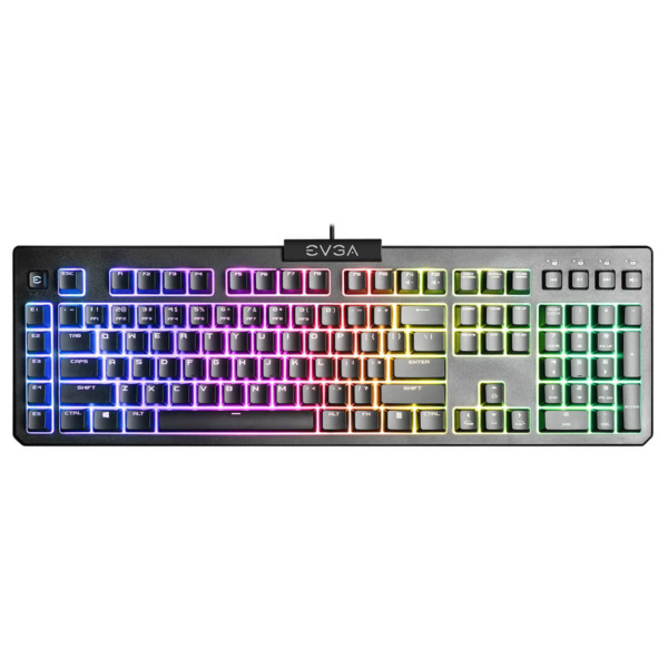 EVGA Z12 – RGB Gaming Keyboard – RGB Backlit LED – 5 Programmable Macro Keys – Dedicated Media Keys – Water Resistant_ HÀNG CHÍNH HÃNG