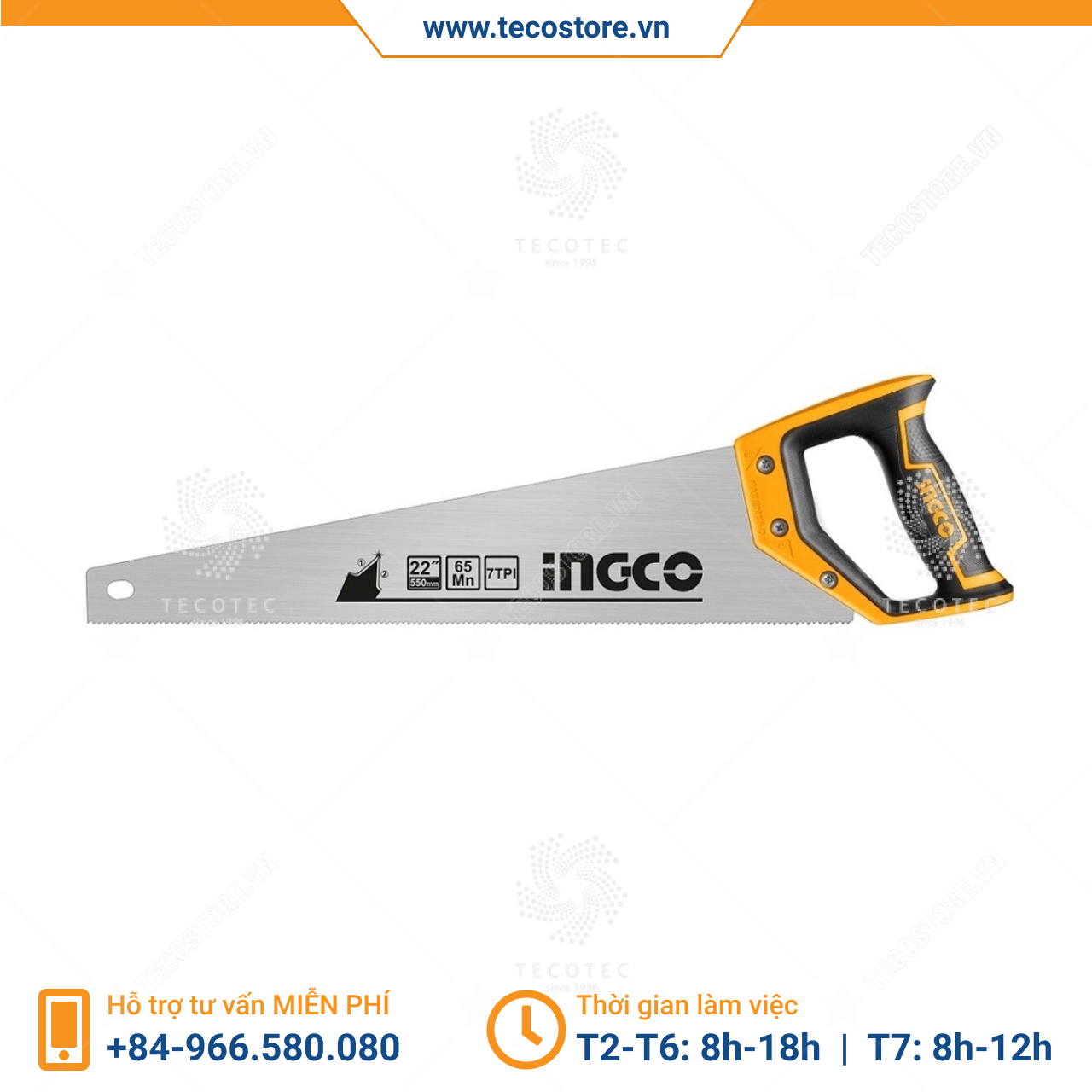 Cưa tay lá liễu INGCO HHAS08400