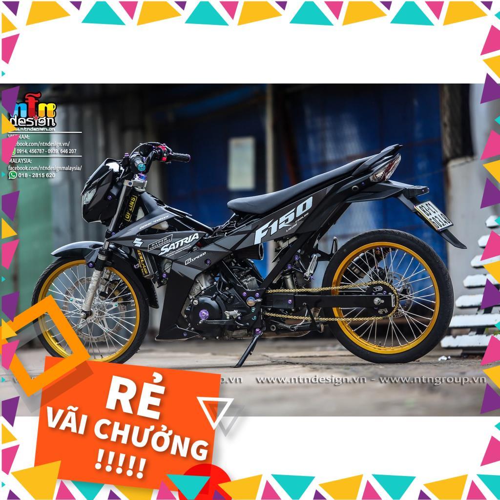 Tem Rời Raider FI Mẫu Zin 2018 Xám Đen