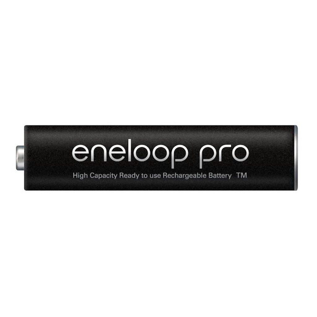 Pin sạc Panasonic Eneloop AA 2550mah BK-3HCCE4BT3 (Vỉ 4 viên) (Đen) - Hàng chính hãng