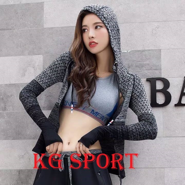 Áo Khoác Nữ Tập Thể Thao, Tập Gym Yoga, Đi Chơi, Chống Nắng, Đa Năng