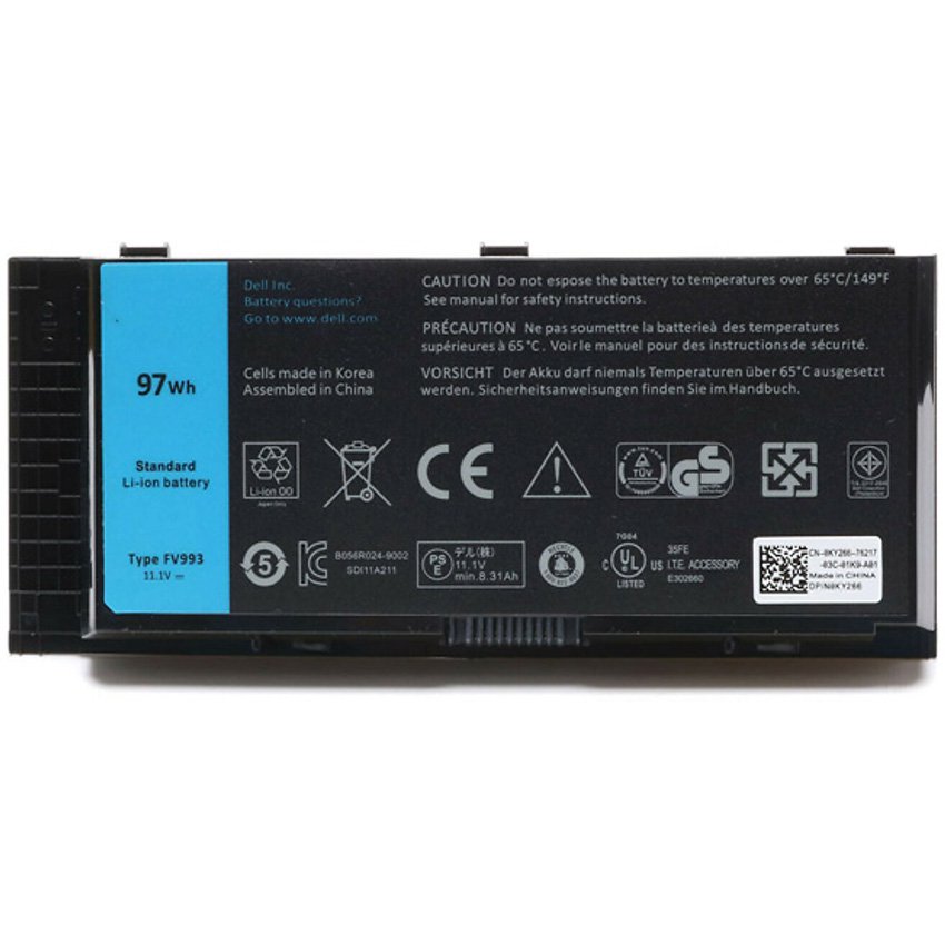 Battery dùng cho Dell Precision M4600 M4700 M6600 M6700 97Wh FV993