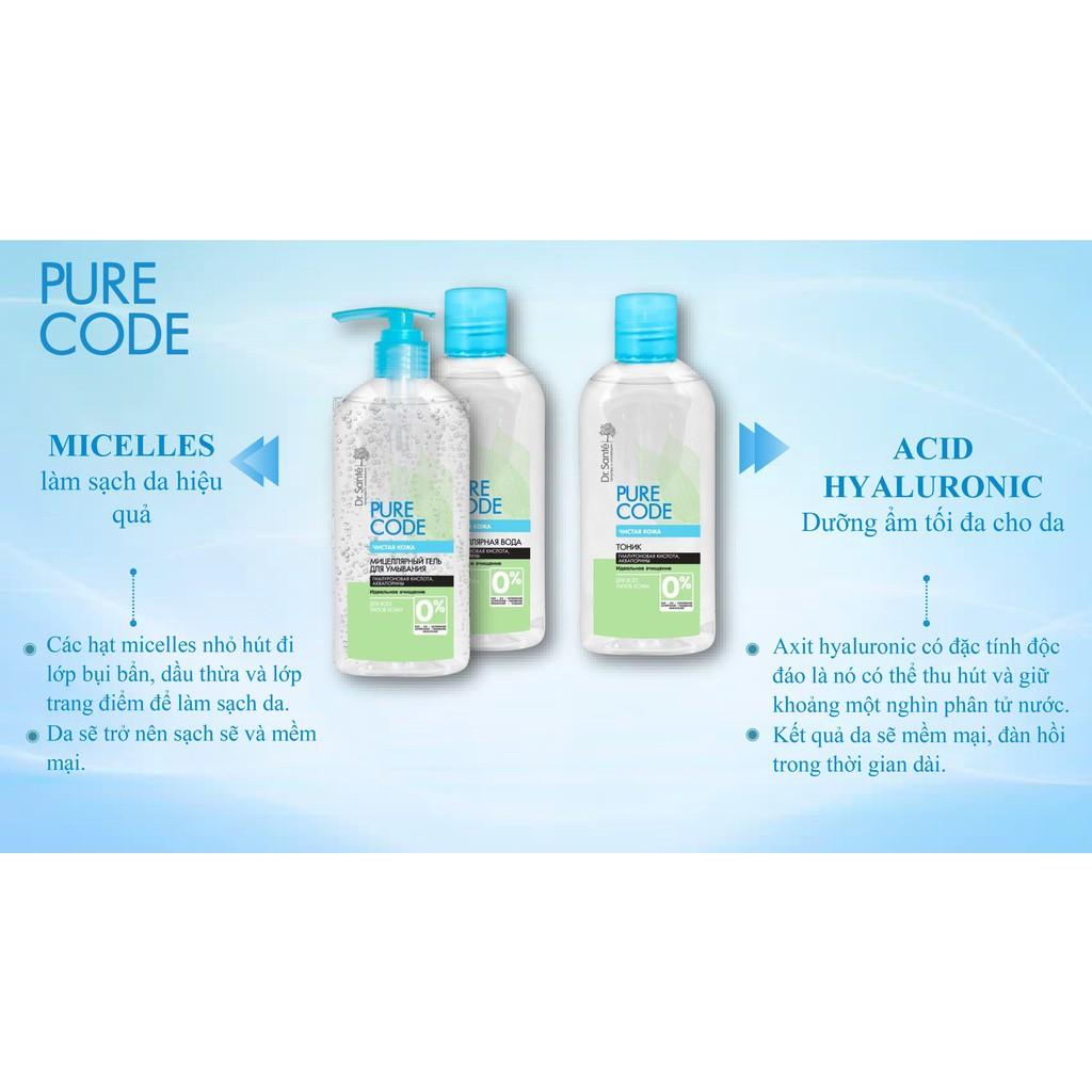 Nước Cân Bằng Micellar Dr.Sante Pure Code Dành Cho Mọi Loại Da 200ml