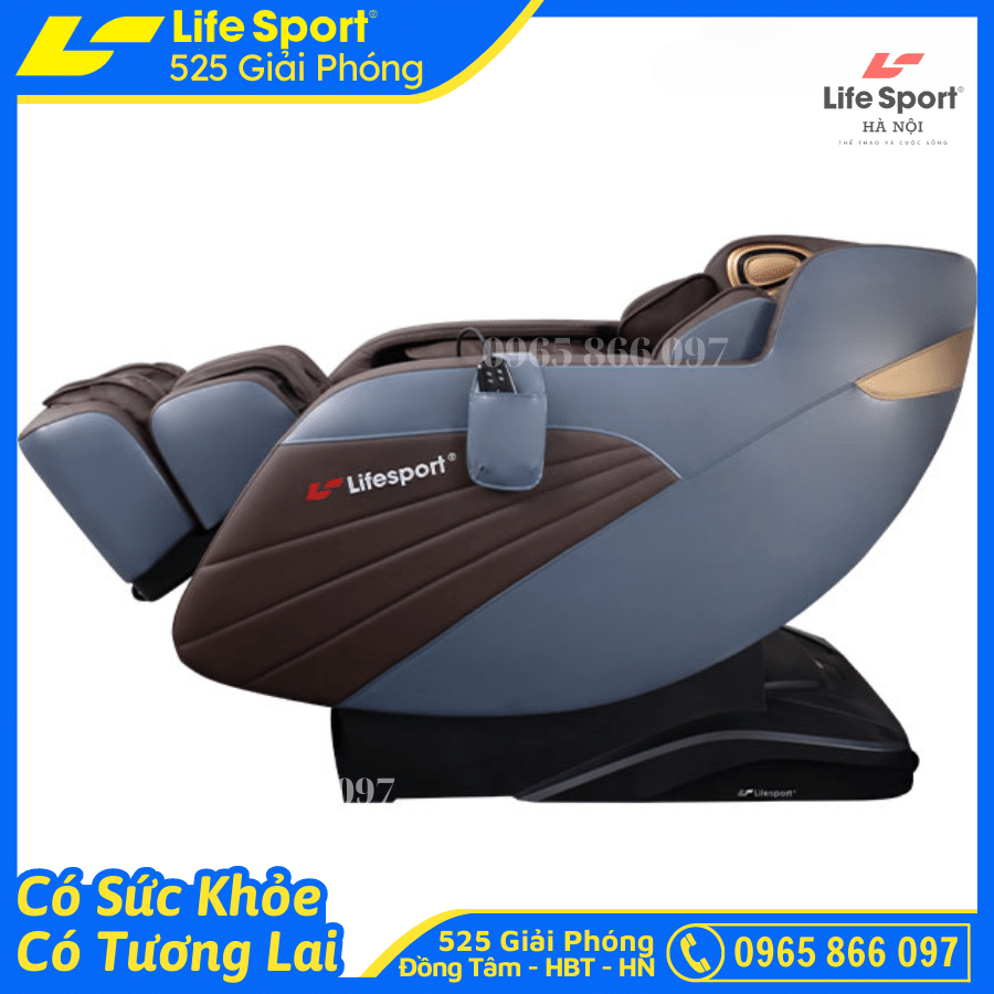 [ Sale 50% ] Ghế Massage Toàn Thân LifeSport LS-2900 con lăn 5D di chuyển Đa Năng bằng Silicon đạt chuẩn ISO massage sâu tại các vùng chuyên biệt, Bấm Huyệt, Nhiệt Hồng Ngoại, Điều Khiển Giọng Nói, Dò Tìm Huyệt Đạo