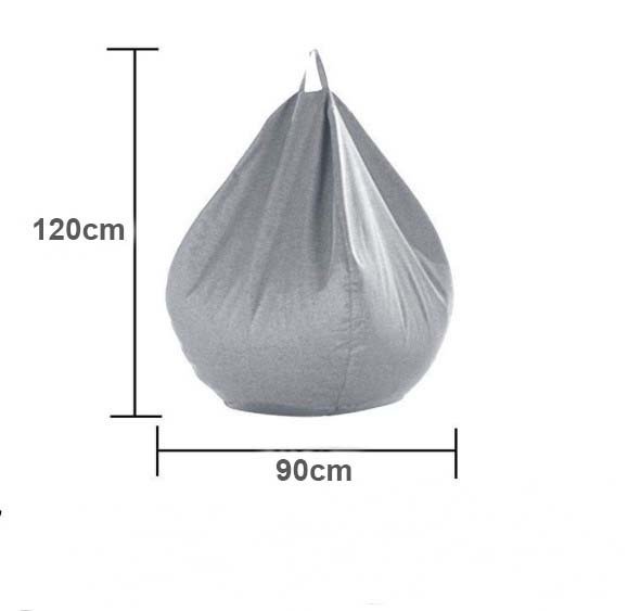 Ghế lười CUCKOO Pod vải nhung gân xám đen