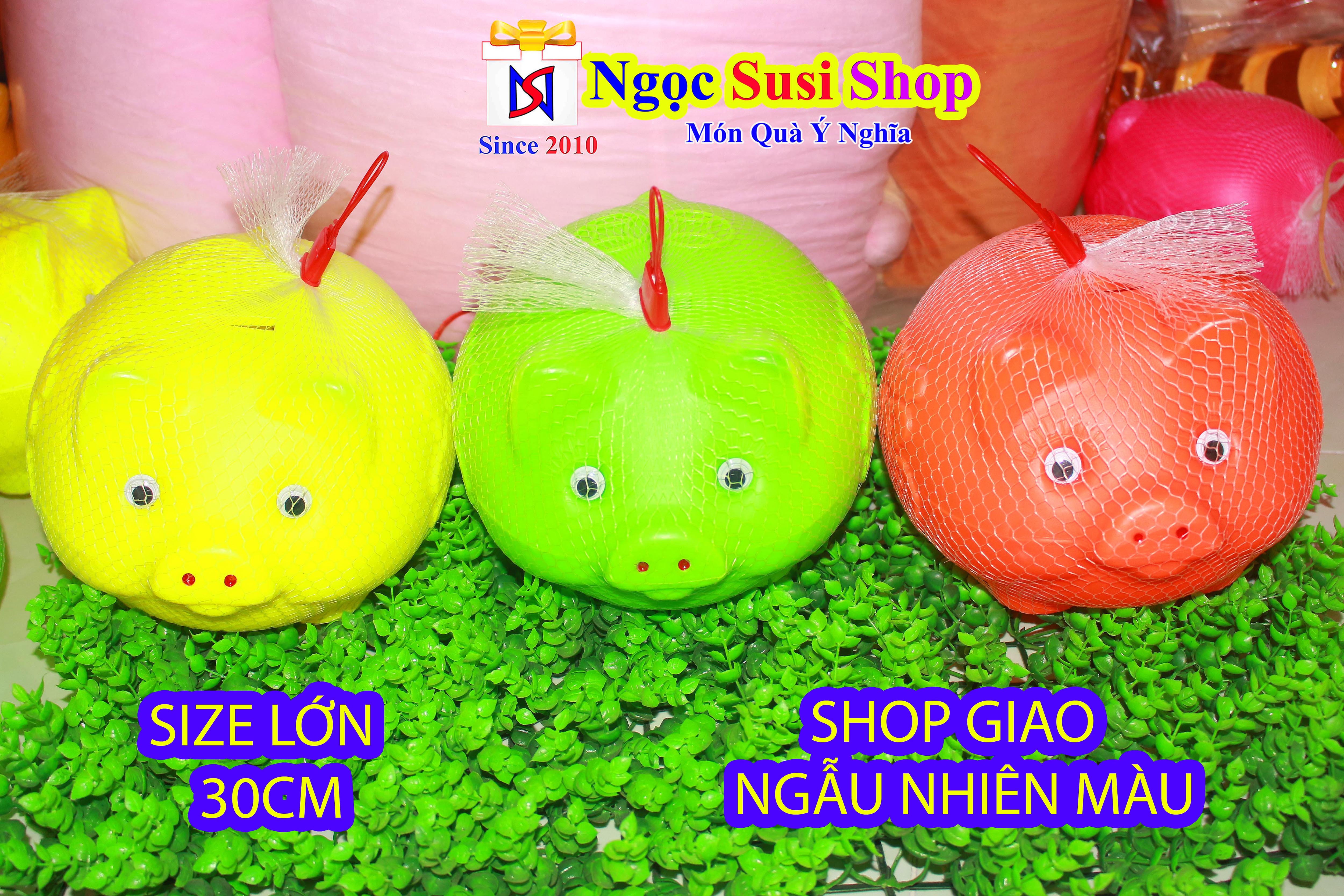 HEO NHỰA BỎ ỐNG TIẾT KIỆM BAO BỂ NHIỀU MÀU - HEO MŨ TIẾT KIỆM