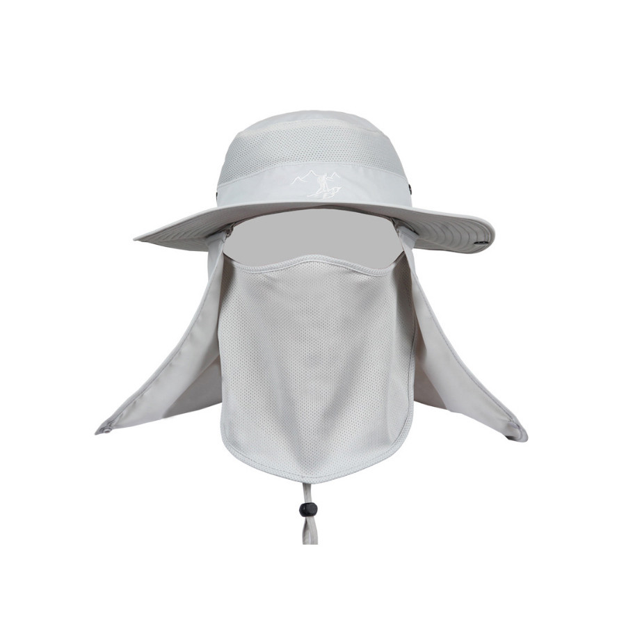 Mũ chống nắng nam vành to kèm bịt mặt chống tia uv - Hàng chính hãng