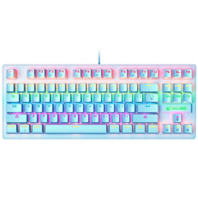 Bàn Phím Cơ Gaming ZIYOULANG K2 87 Phím | Blue Switch Mechanical | Led Rainbow Nhiều Chế Độ - Hàng chính hãng