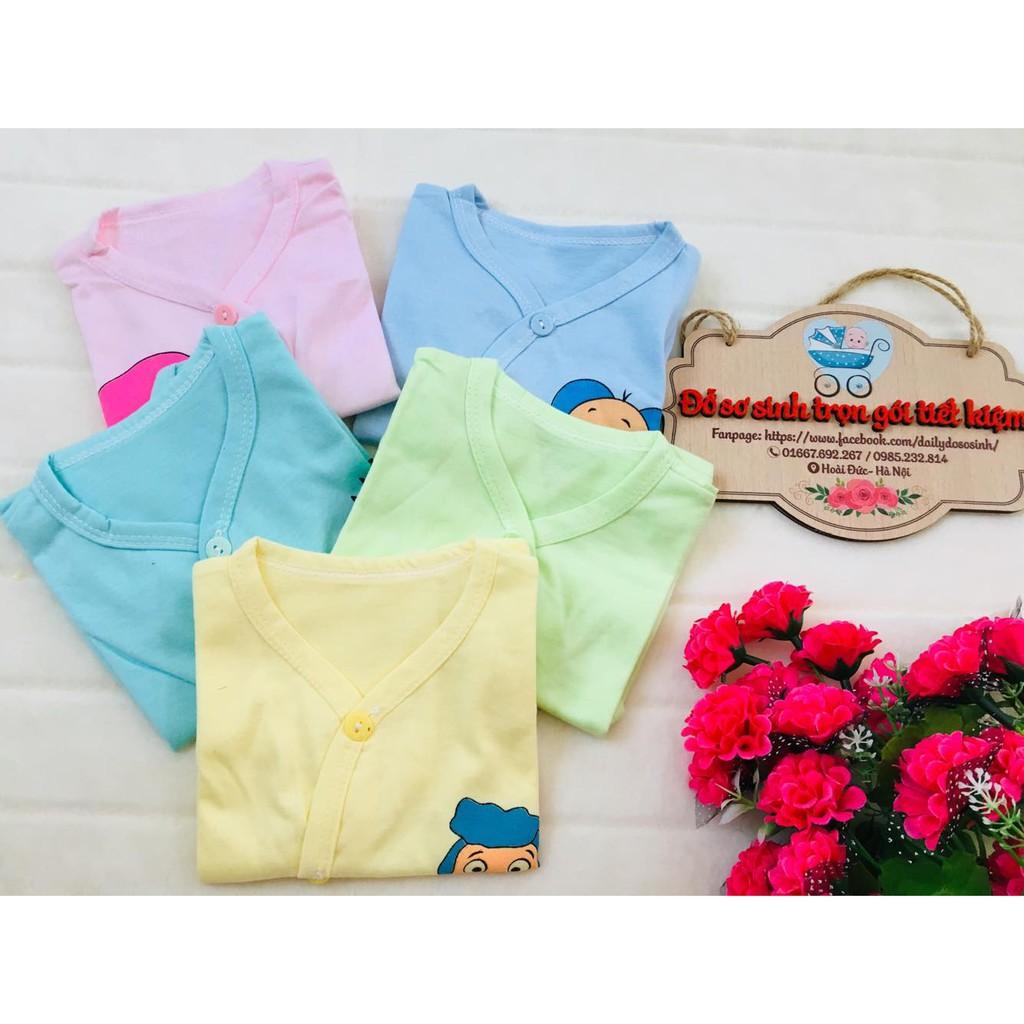 ÁO COTTON VẠT CHÉO TAY DÀI