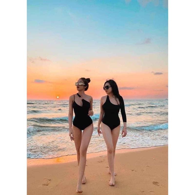bikini liền thân dây xéo