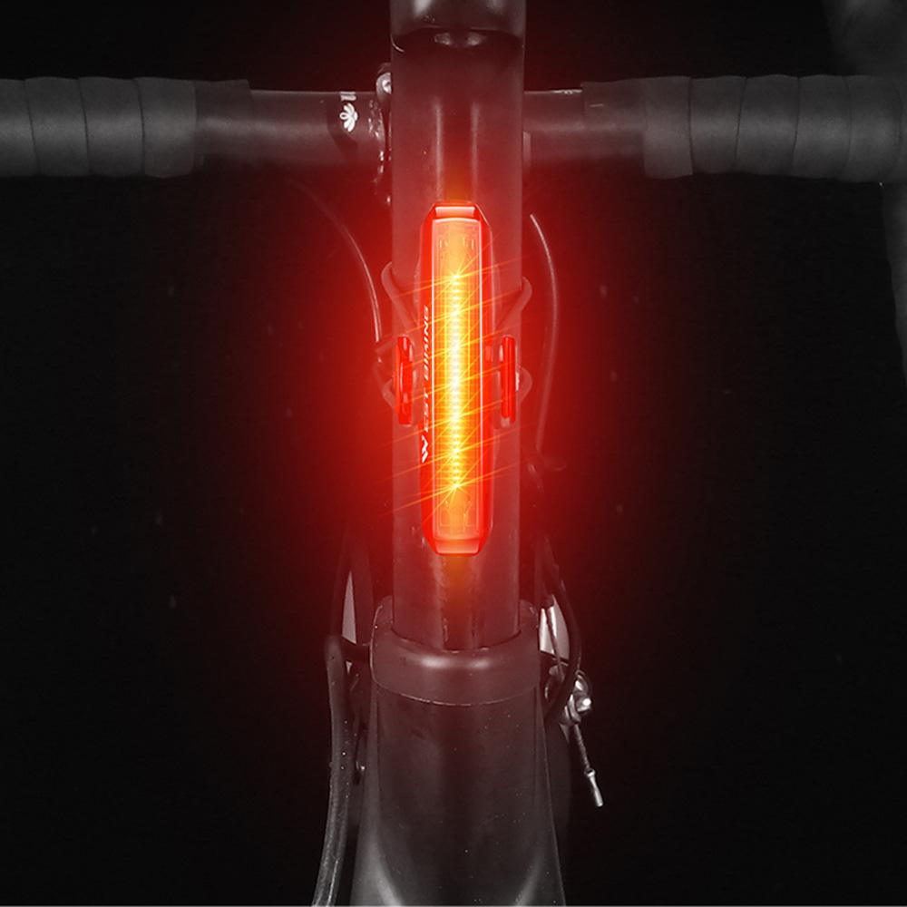 Đèn LED cảm biến thông minh WEST BIKING USB có thể sạc lại gắn Phanh xe đạp an toàn