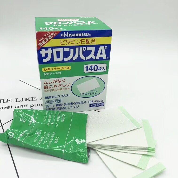 Cao dán Salonpas Hisamitsu nội địa Nhật (Hộp 140 miếng và 240 miếng)