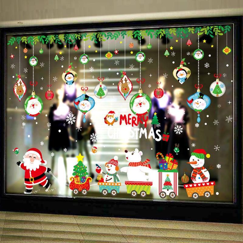 Miếng dán trang trí cửa sổ họa tiết giáng sinh