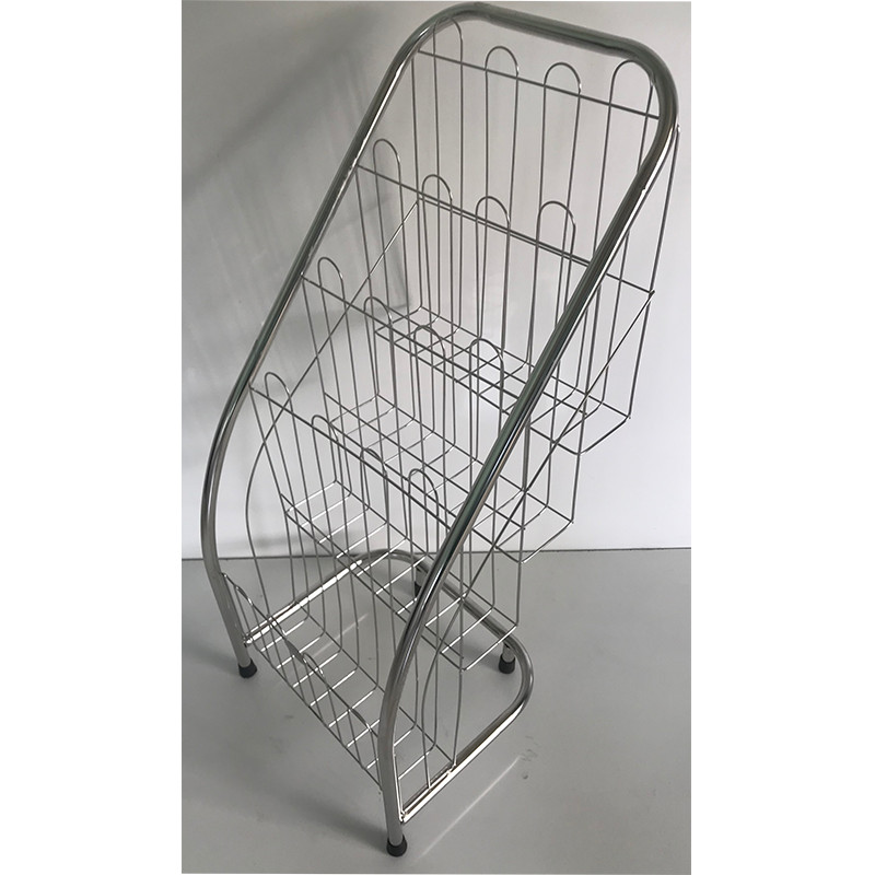Kệ để tạp chí 4 tầng bằng inox cao cấp không gỉ
