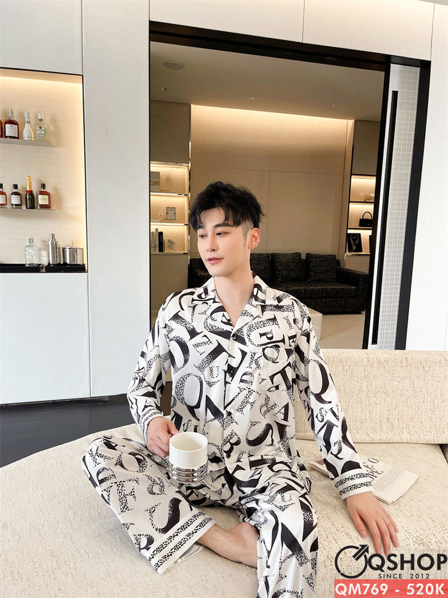 Bộ đồ pijama nam Luxury tay dài QSHOP QM768 - QM769 - QM770