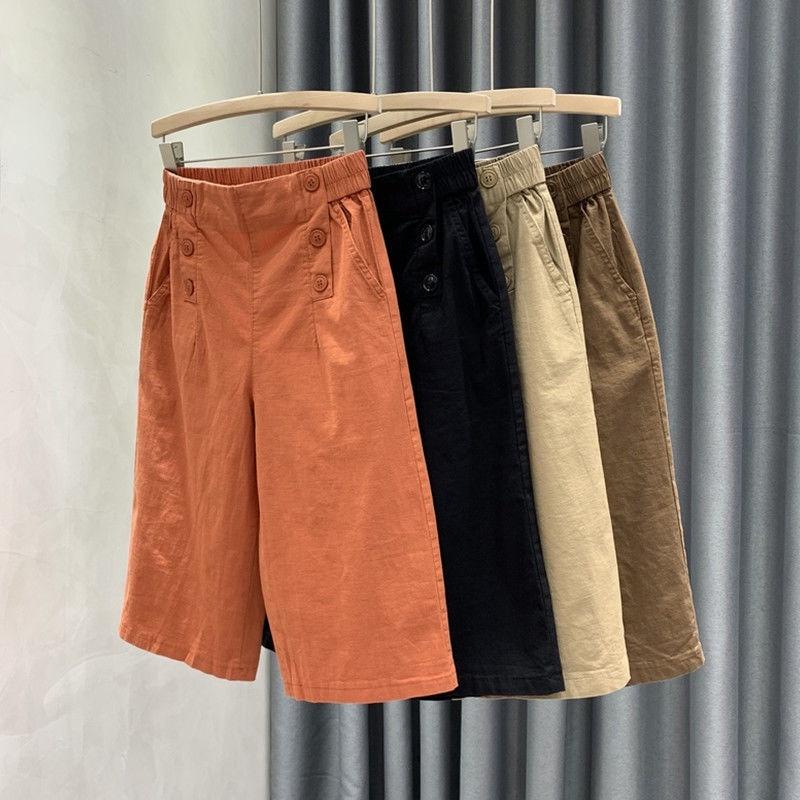 Quần Nữ Ống Rộng Lưng Thun Form Dài - Eo co giãn kaki 808 - 4xl Khuyến nghị 165-180 kg