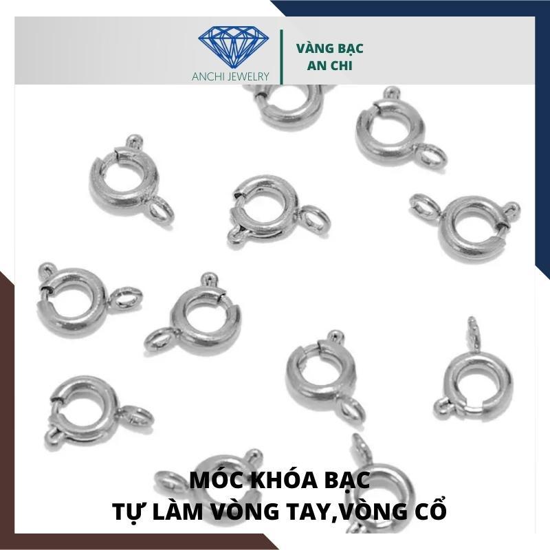 Dây lõi bạc xỏ hạt đá, hạt trai làm vòng cổ vòng tay handmade, An chi jewelry