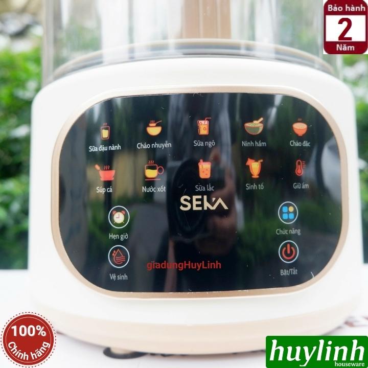 Máy làm sữa hạt Seka E500 - Có chống ồn - 1.5 lít - 9 Chức năng tiếng Việt - Hàng chính hãng