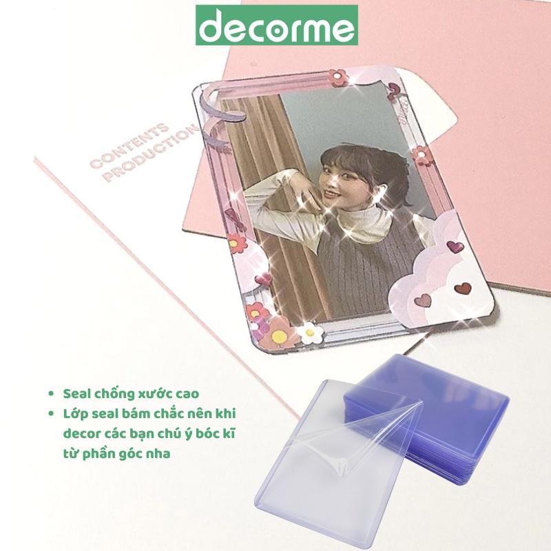 Toploader DecorMe Buka kích thước A7 B8 đựng card ảnh idol Kpop, đựng card Anime - Văn phòng phẩm Decorme